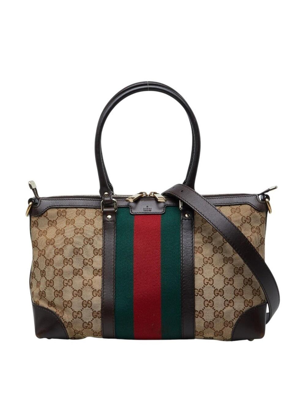 Gucci Vintage Web Convertible Tote Gg #325191G67B